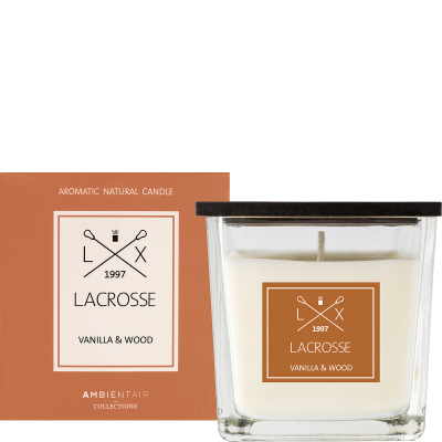Mała świeca zapachowa VANILLA & WOOD 8x8 Lacrosse ZVV045VMLC