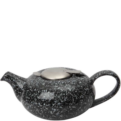 Mały, czarny dzbanek do herbaty z zaparzaczem 0,5 Litra Pebble London Pottery LP-17282008