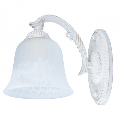 Mały, klasyczny kinkiet ścienny biały 450024701