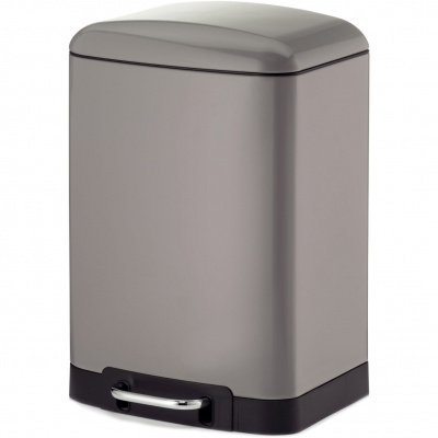 Mały kosz na śmieci 12 litrów, stal nierdzewna, pedałowy, cichy Davino Kela KE-10906