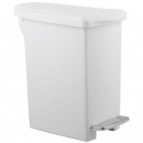 Mały kosz na śmieci pedałowy Slim 10L simplehuman biały CW1332