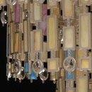 Marokańska lampa sufitowa na 10 żarówek, satynowe witraże MW-LIGHT Loft 185010710