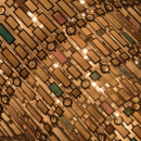 Marokańska lampa sufitowa na 10 żarówek, satynowe witraże MW-LIGHT Loft 185010710