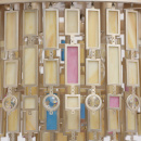 Marokańska lampa sufitowa na 10 żarówek, satynowe witraże MW-LIGHT Loft 185010710