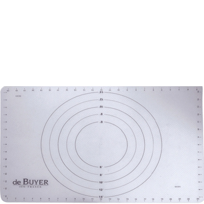 Mata silikonowa do ciasta z oznaczeniami średnic 60x40 cm de Buyer D-4937-60