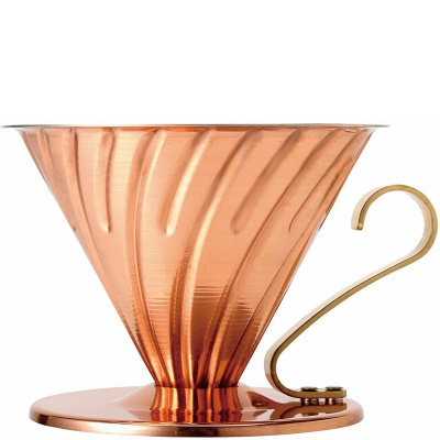 Metalowy Drip Hario V60-02 miedziany-złoty VDPC-02CP