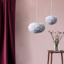 Micro lampka wisząca z szarych piór Eos UMAGE 02123