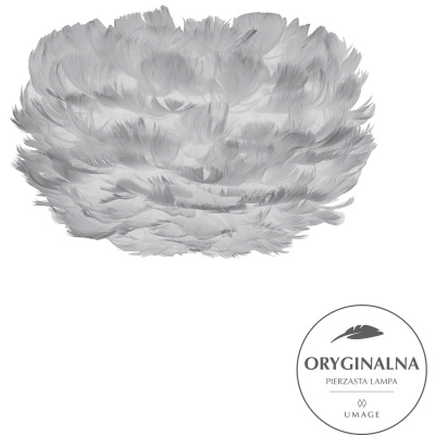 Micro lampka wisząca z szarych piór Eos UMAGE 02123