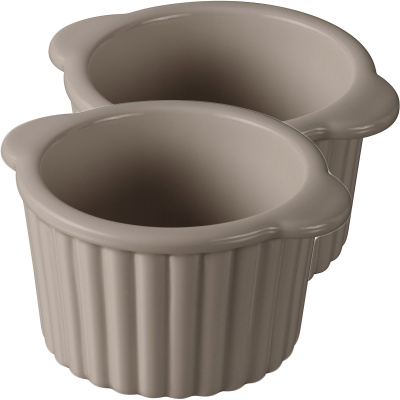 Mini ramekin porcelanowy Revol Les Naturales szary, 2 sztuki RV-647780-2