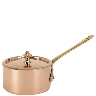 Mini rondelek miedziany z pokrywką 0,3 Litra Prima Matera de Buyer D-6453-09