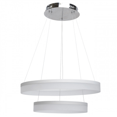 Minimalistyczna lampa wisząca LED podwójny okrąg RegenBogen 661011502