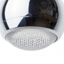 Minimalistyczna srebrna lampa wisząca LED w kształcie kuli RegenBogen 498010601