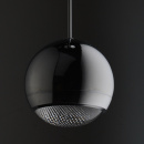 Minimalistyczna srebrna lampa wisząca LED w kształcie kuli RegenBogen 498010601