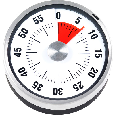 Minutnik mechaniczny, czarny, podstawa magnetyczna, ADE AD-TD 1700