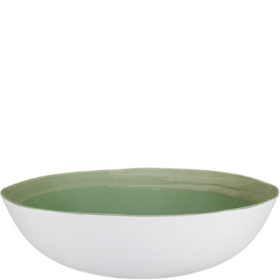 Misa porcelanowa do serwowania 1,2 Litra Eter Verlo biało-zielona V-85006-4