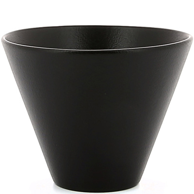 Miseczka do serwowania, kształt stożka, porcelana Equinoxe Revol czarne żeliwo RV-649609-4