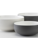 Miseczka porcelanowa do serwowania 1,8 Litra, prążkowana, Metro Verlo V-84000-3