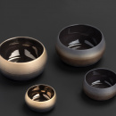 Miseczka porcelanowa okrągła, 120 ml Solstice Revol złoty zachód słońca RV-652335-6