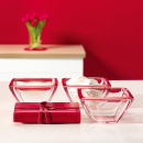 Miseczka szklana Corner Leonardo czerwona 045415