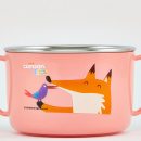 Miseczka z uszami i pokrywką dla dzieci różowa Infant Cuitisan EC10104P