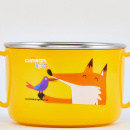 Miseczka z uszami i pokrywką dla dzieci żółta Infant Cuitisan EC10104Y