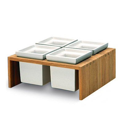 Miseczki ceramiczne Skagerak Plint 4, 9x9 square S1836721