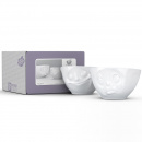 Miseczki porcelanowe Buźki Szczęśliwa i Nadąsana 58Products TS-12301