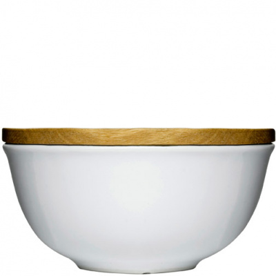Miska ceramiczna z dębową pokrywką Sagaform SF-5015951