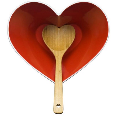Miska serce z bambusową łyżką Sagaform SF-5015344