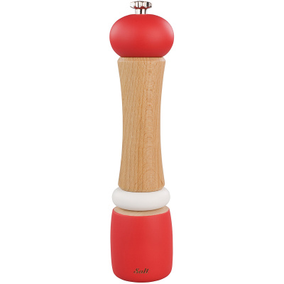 Młynek do soli drewniany Tala 25 cm, czerwony 10B11162