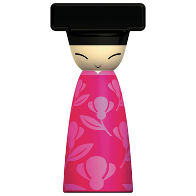 Młynek do soli, pieprzu i przypraw Alessi Queen Chin czerwony alessi asg80R