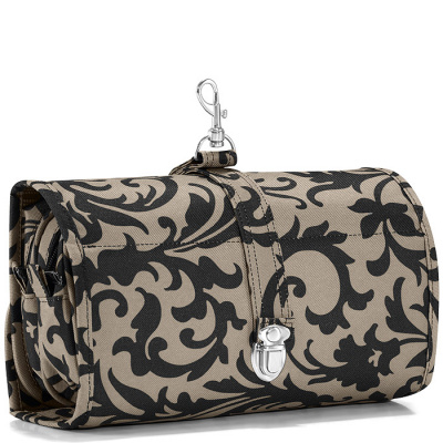 Modna kosmetyczka podróżna Reisenthel Wrapcosmetic Baroque Taupe RWB7027