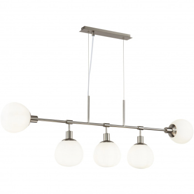 Modna lampa wisząca kule na niklowanym pręcie Erich Maytoni Modern MOD221-PL-05-N