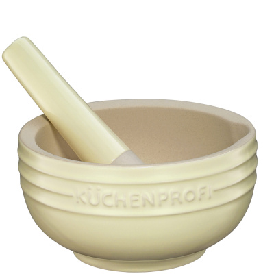 Moździerz z tłuczkiem kremowy Provence 12 cm Kuchenprofi KU-1006762212