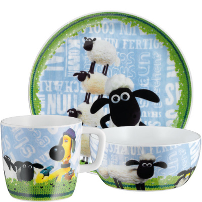Naczynia porcelanowe dla dzieci Baranek Shaun Auerhahn 3 części 2260800142