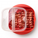 Naczynie do pieczenia plastrów boczku w kuchence mikrofalowej Lekue 0220250R14M150