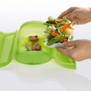 Naczynie żaroodporne z wkładką małe Lekue zielone 3404600V09U004