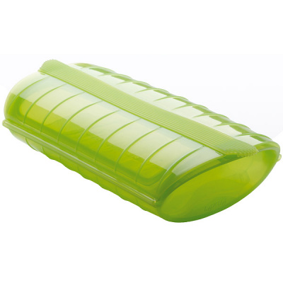 Naczynie żaroodporne z wkładką małe Lekue zielone 3404600V09U004