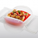 Naczynie żaroodporne z wkładką średnie Lekue transprarentne 3402600B04U004