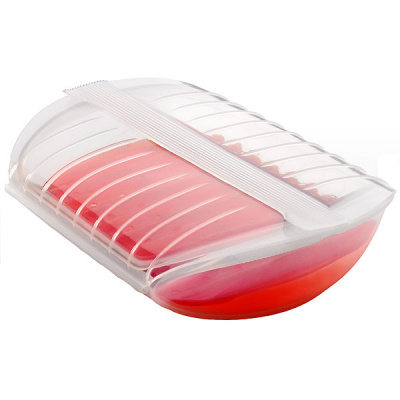 Naczynie żaroodporne z wkładką średnie Lekue transprarentne 3402600B04U004