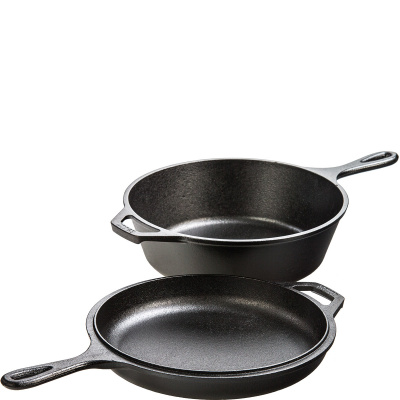 Naczynie żeliwne 2 elementy - głęboka patelnia Combo Lodge LCC3