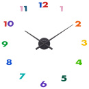 Naklejany zegar ścienny dla dzieci Small Hands Nextime kolorowy 3074 DI