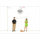 Neoklasyczna lampa wisząca do salonu MW-LIGHT 481012606