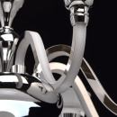 Neoklasyczny żyrandol LED, świecące ramiona, chromowany RegenBogen Elegance 659010508