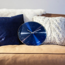 Niebieski zegar ścienny Elegant Dome Nextime 35 cm 3236 BL