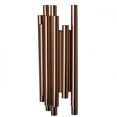 Niekonwencjonalne oświetlenie ścienne - kinkiet LED, miedziane tuby RegenBogen 609022508