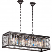 Niespotykana lampa wisząca z kryształami Vitaluce VE5185-1/6