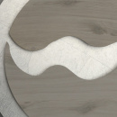 Nieszablonowa lampa industrialna LED, srebrno-drewniana RegenBogen Techno 712011601