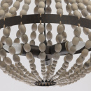 Niezwykła lampa wisząca beżowa. drewniana konstrukcja RegenBogen Loft 679010603