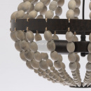 Niezwykła lampa wisząca beżowa. drewniana konstrukcja RegenBogen Loft 679010603